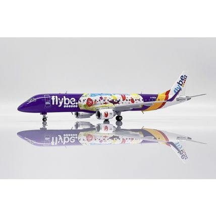 ERJ-195LR FLYBE REG: G-FBEM WITH/STAND - JC WINGS LH2293 1/200