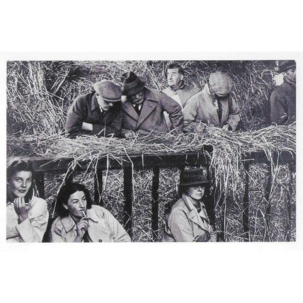 Postcard Cattle Sale 1940 WW2 Nostalgia Farmers Straw