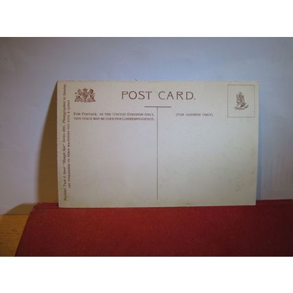 ROUGH SEAS, FOLKESTONE, KENT.. unused antique postcard by Raphael Tuck. =
