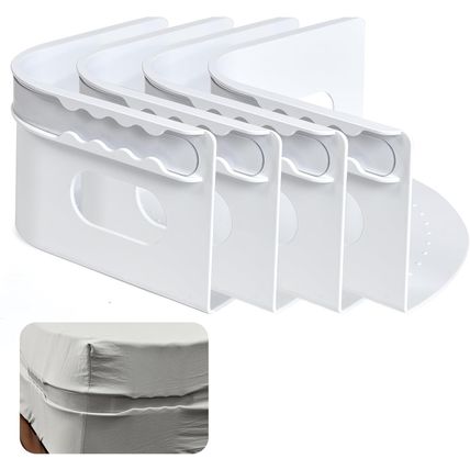 Bed Sheet Holder with Lock Strips - Heavy Duty Bed Sheet Corner Fastener Keep Sh