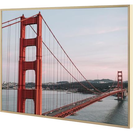 Frametory, 18X24 Aluminum Frame, Metal Wall Mount Frame for Prints with Real Gla