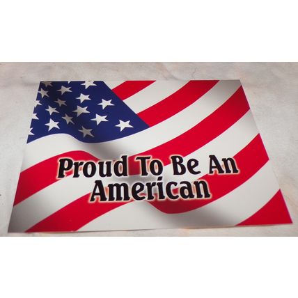 PROUD TO BE AN AMERICAN-RED/WHITE/BLUE SMITH-SOUTHWESTERN POST CARD