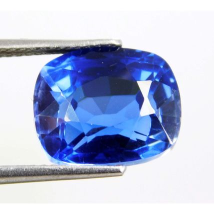 8.40 Ct Natural Blue Benitoite Cushion Arkansas Gemstone Top Quality
