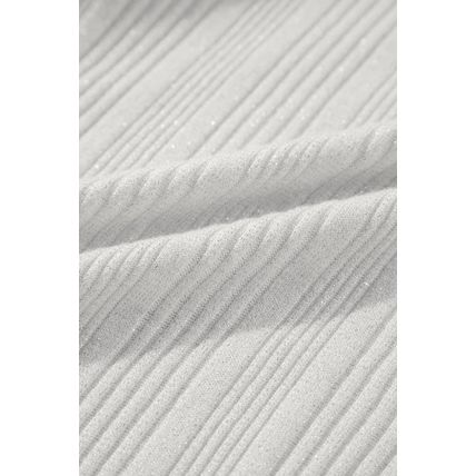 White Solid Color Ribbed Button up Tunic Cardigan