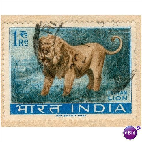 India 1963 - SG 476 - Indian Lion 1r - used