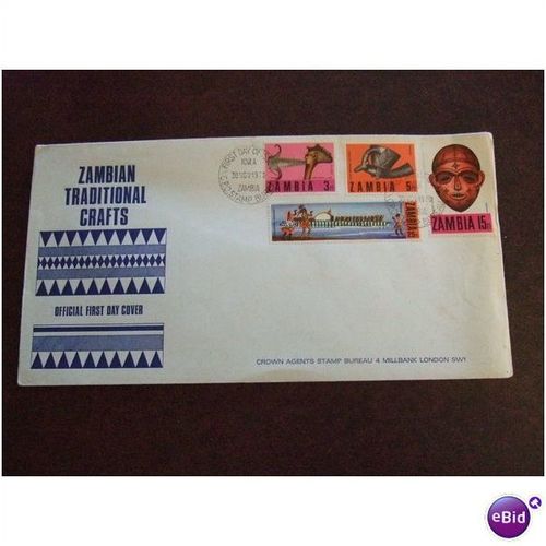 Zambia 1970 Tradition Crafts Cermony Axe 3 used stamps