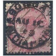 India 1865.SG65 8 Annas Carmine Die 1 Good Used.