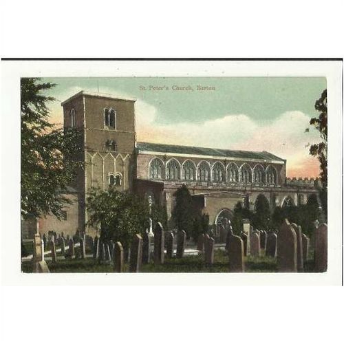 Lincolnshire BARTON St Peter's Church Postcard by Brummett (93954)