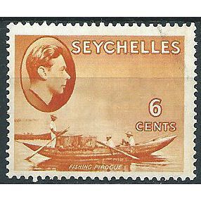 Seychelles 1938 SG137 6c Orange Mounted Mint .. ..