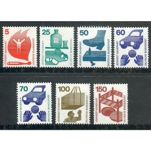 Germany 1971 - SG1596+ - Accident Prevention - Part Set (unused)