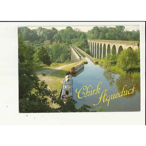 Wales CHIRK Aqueduct Postcard by Smith