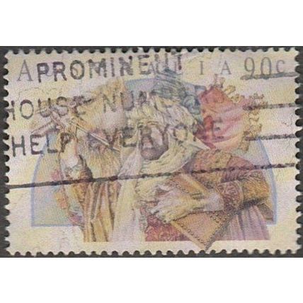 Australia. $0-90 Value. Christmas. Fine Used