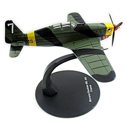 MORANE-SAULNIER MS. 406 FRANCE AIR FORCE YEAR 1942 GREEN DEAGOSTINI SCALE 1:72