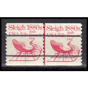 1900a 5.2c Sleigh Fine MNH Dry Gum CNP Left 5 PA0359