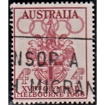 AUSTRALIA, 1956 4d Olympic Games, SG 290 (Scott #288), used