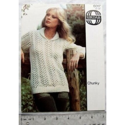 Vintage: Sirdar 6017 sweater, chunky