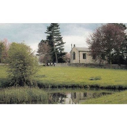 Brearton Church River Bank Yorkshire Village Large Postcard
