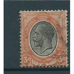 south africa stamps sg8a dull orange used