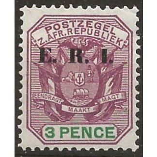 Transvaal 1901 SG240 3d Purple & Green Mounted Mint .