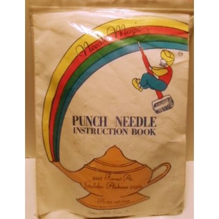 Vintage Punch Needle Instruction Book With Supplies by Needle Magic Never Used