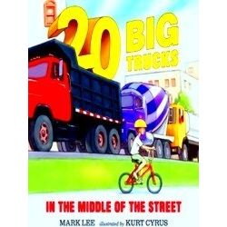 Twenty Big Trucks In The Middle Of The Street