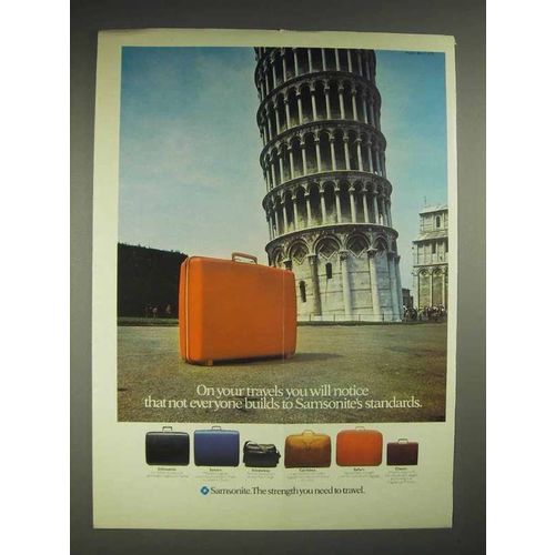 1978 Samsonite Luggage Ad - Not Everyone Builds To