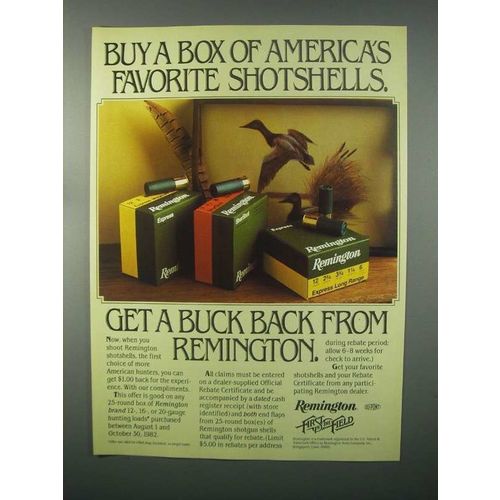 1982 Remington Shotshells Ad - America's Favorite