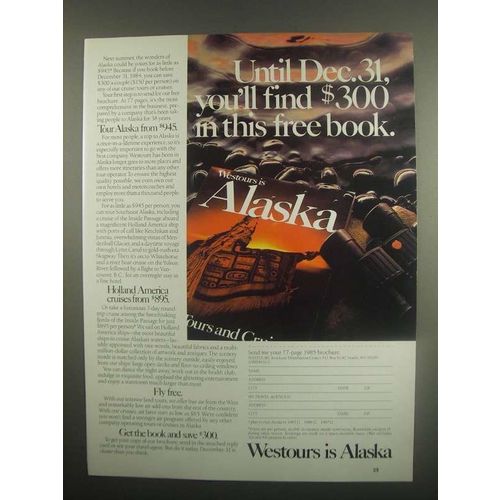 1984 Westours Alaska Ad - You'll Find $300