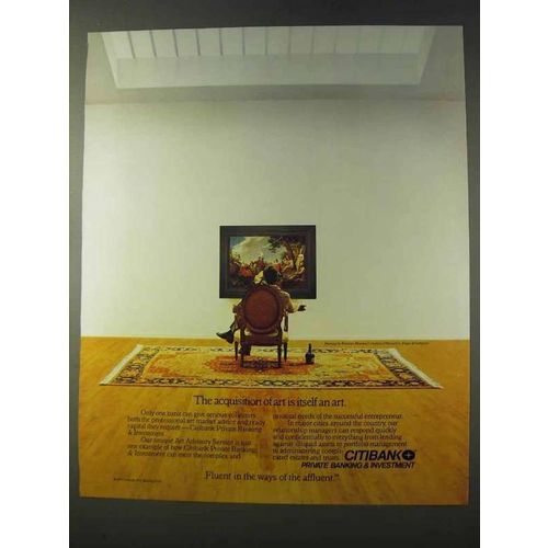 1985 Citibank Bank Ad - The Acquisition of Art