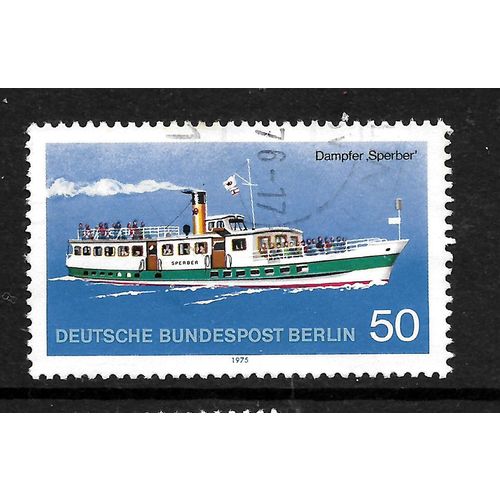 GERMANY WEST BERLIN 1975 50pf BERLIN PLEASURE BOAT SG B469 FINE USED