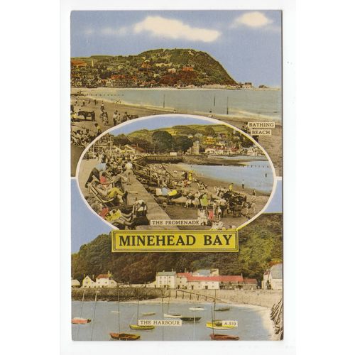 Minehead Bay Postcard Somerset A510