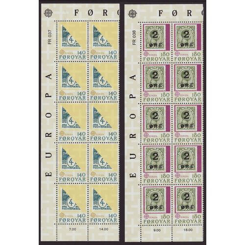 Faroe Islands 1979 SG 42-3 UMM Blocks with margins - Europa/CEPT (B-427)
