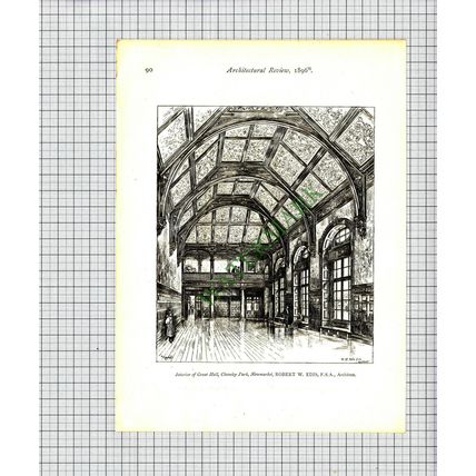 Cheveley Park Newmarket Edis / James Allen's School Dulwich - 1896 Book Print