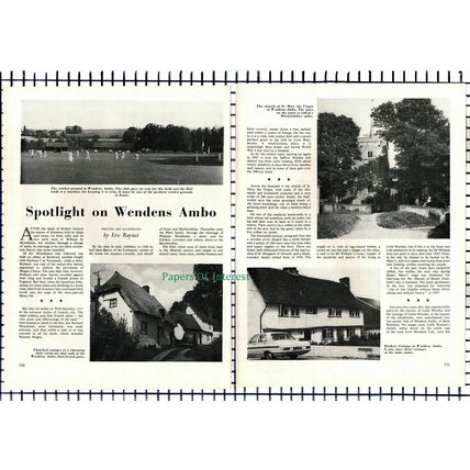 (6651) Wendens Ambo Essex Rookery Cottage Mr Snow Scraggs Weaving - 1966 Article