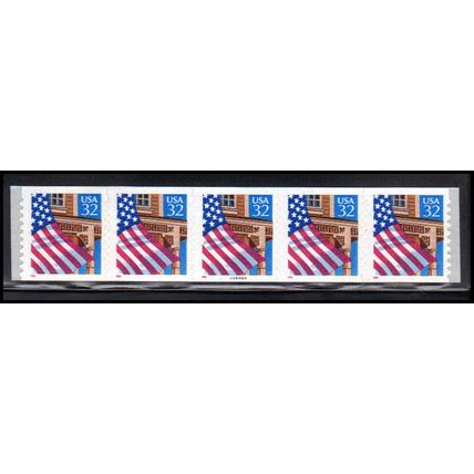 2915Av 32c U.S. Flag Over Porch Fine MNH PNC 44444A/5 V/UL PA3590