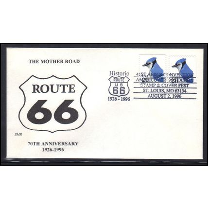 FDC SMR 3048 BPS 3052 20c Blue Jay (Cachet-U/A) Box0516