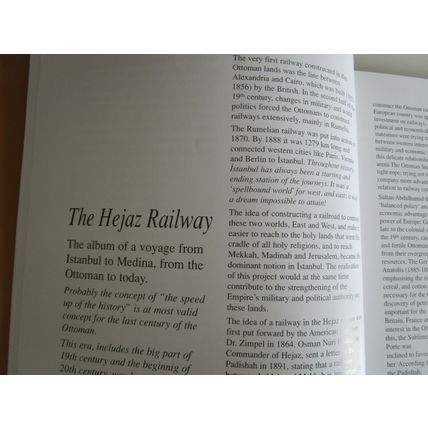 Hejaz Hedjaz Railway Photo Album from Istanbul to Madinah Turkish / English 1999