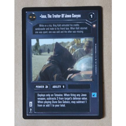 Star Wars CCG: Special Edition Limited # Iasa Traitor Jawa Canyon (A) 1998 dark