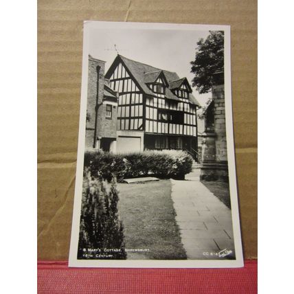 ST. MARY'S COTTAGES, SHREWSBURY, SHROPSHIRE unused postcard RP by Nigh =