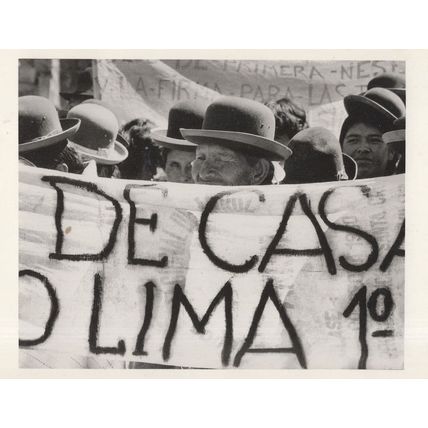 Bolivia 1985 Inflation & Food Protest South America Politics Postcard