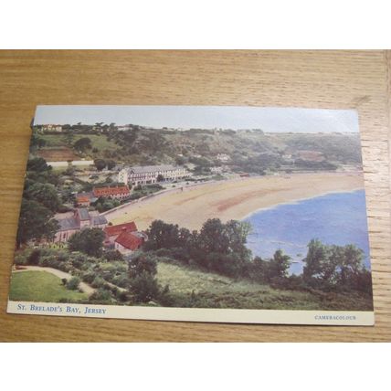 1950s Salmon Postcard - St Brelade's Bay, Jersey - Channel Islands