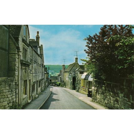 Postcard Bisley Street, Painswick, Gloucestershire. Unposted