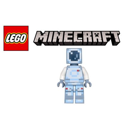 New Authentic Minecraft Special Blue Skin with Pick Axe Lego Minifigure