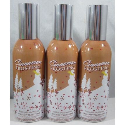 3 Bath & Body Works Home Air Freshener Room Spray Cinnamon Frosting
