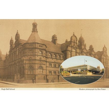 Hugh Bell School Middlesborough Postcard