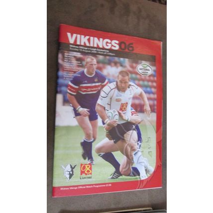 2006 Rugby Football League Programme - Widnes v Leigh Centurions