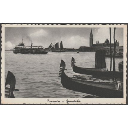 Gondole, Venezia, c.1930s - GMV Cartolina