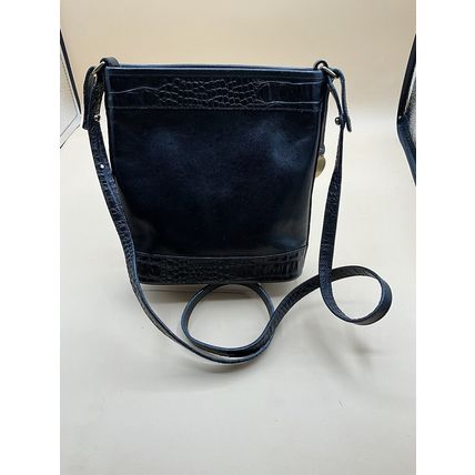 A Very Cute Rare Vintage Black Leather Brahmin Crossbody Handbag
