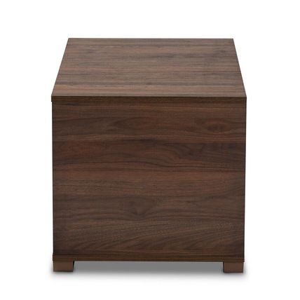 Cat Litter Box Cover Cat House Side End Table Furniture Oak Walnut Brown 2-Door