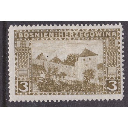 Bosnia and Herzegovina 1906 Old Castle Jajce 3h Mint Hung SG 188a VGC